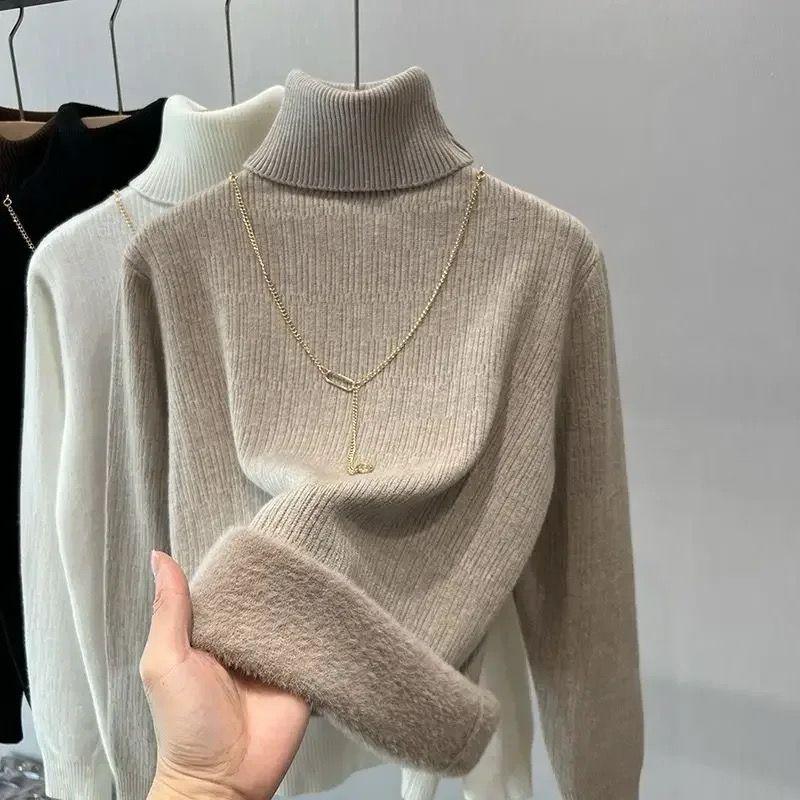 Milano Fleece Lined Turtleneck Sweater - Image 2