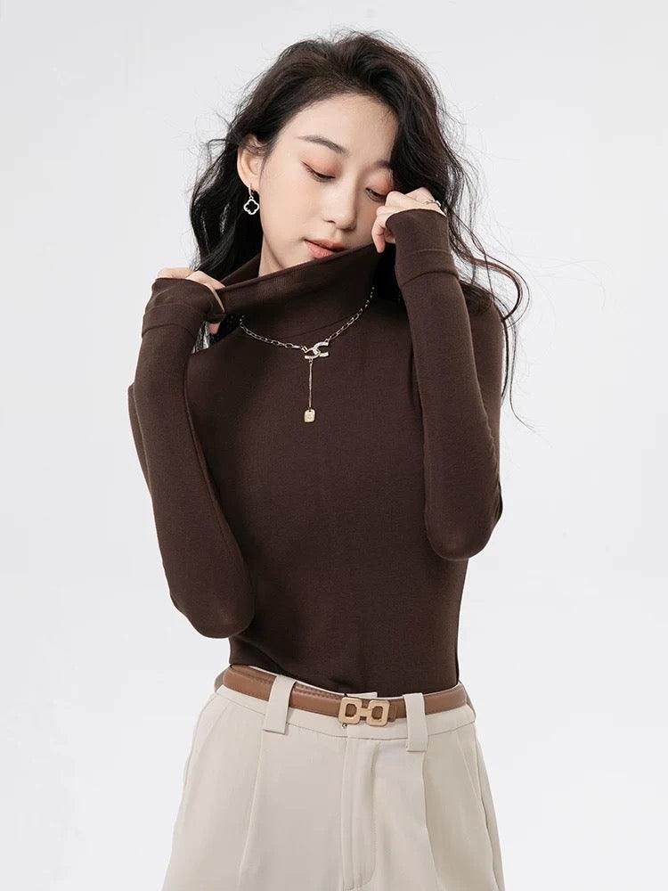 Milano Fleece Lined Turtleneck Sweater - Image 5