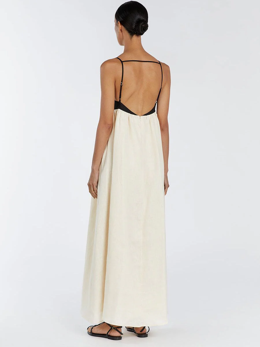 Milla Summer Holiday Midi Dress In Ivory - Image 5