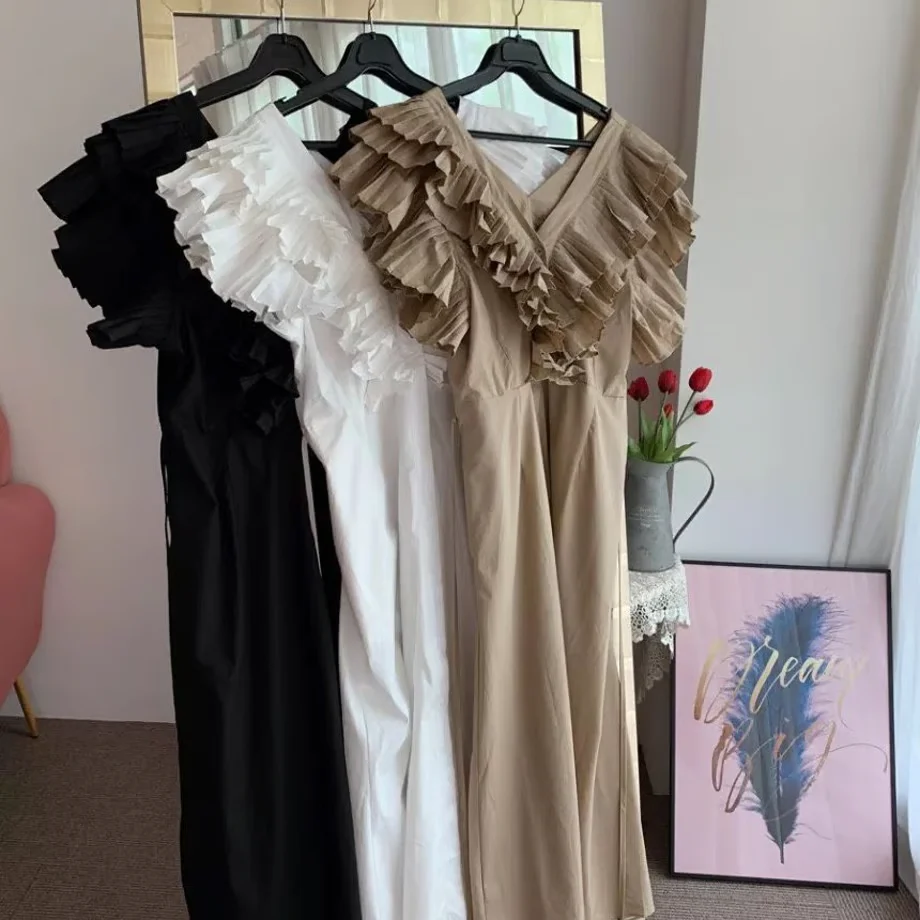 Mimi Ruffled Cotton Dress - Image 10