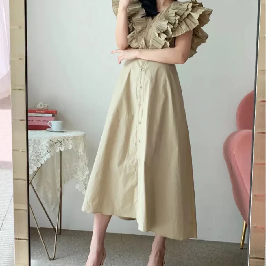 Mimi Ruffled Cotton Dress - Image 3