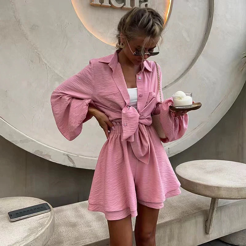 Miso Summer Two Piece Set in Blush - Image 3
