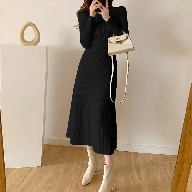 Misty Premium Woolen Knitted Midi Dress - Image 5