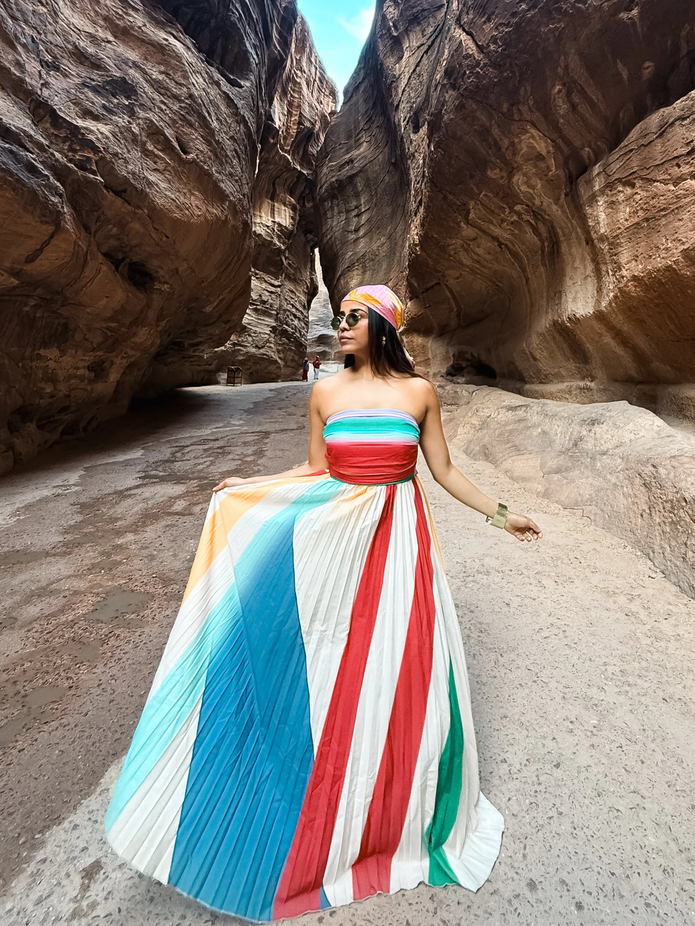 Mulberry Offshoulder Pleated Maxi Dress In Multicolor - Image 5