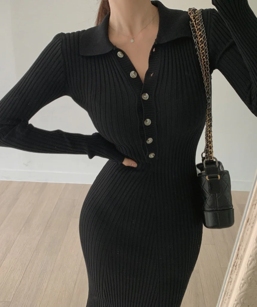 Nadine Midi Knitted Dress - Image 6