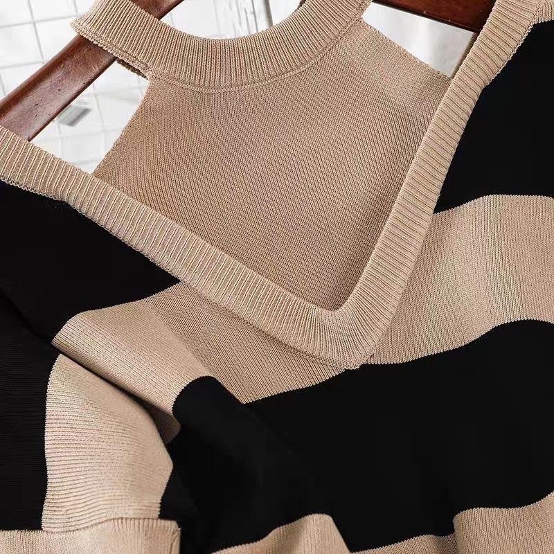 Naomi Striped Woolen Coord Set - Image 3