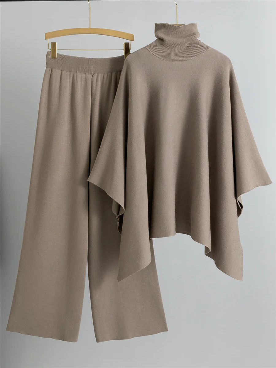 Natalia Luxe Winter Coord Set In Beige - Image 2