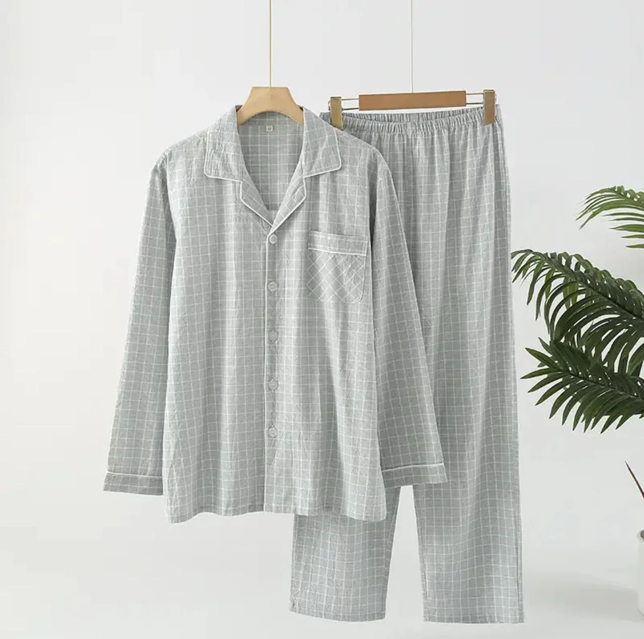 Nela Premium Cotton Nightsuit In Light Blue