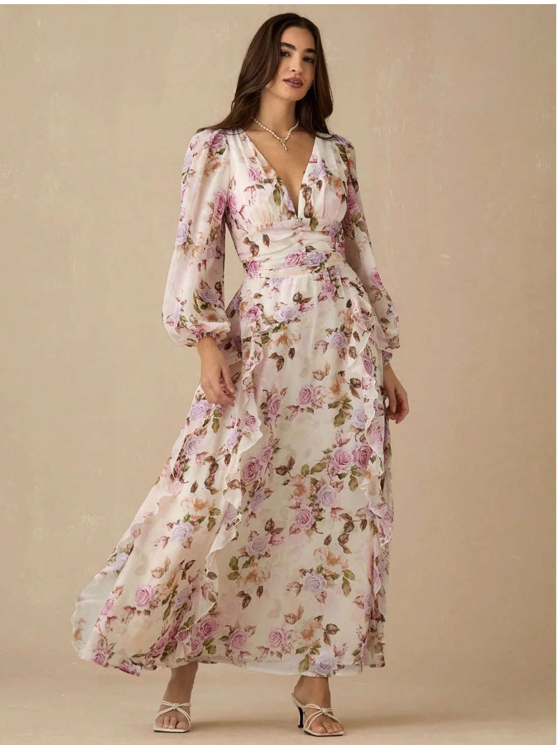 Nelia Floral Maxi Dress - Image 3