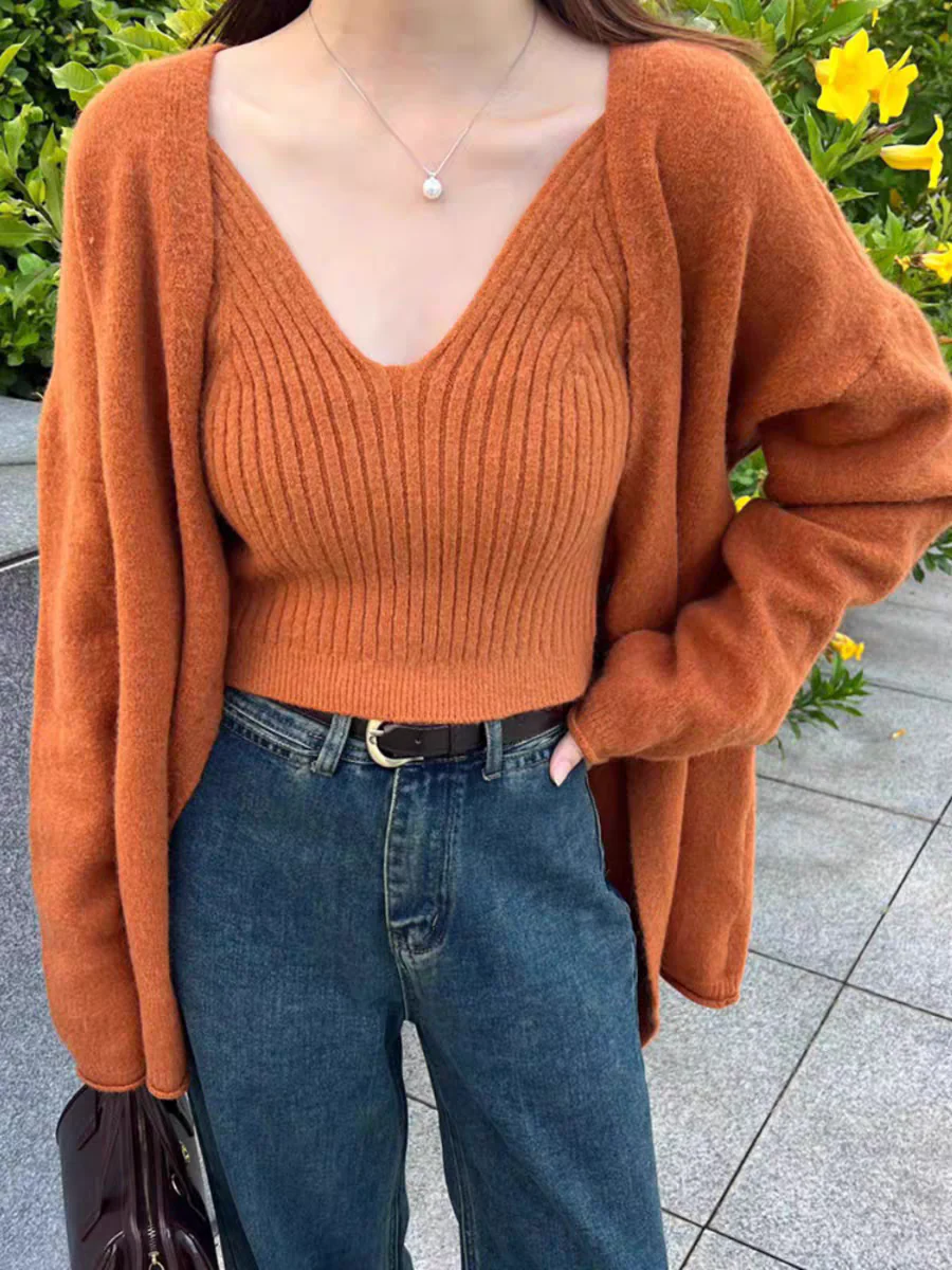 Nixie Statement Woolen Tops with Cape Style Sweater - Image 16