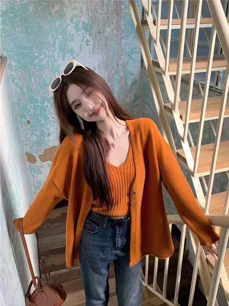 Nixie Statement Woolen Tops with Cape Style Sweater - Image 3