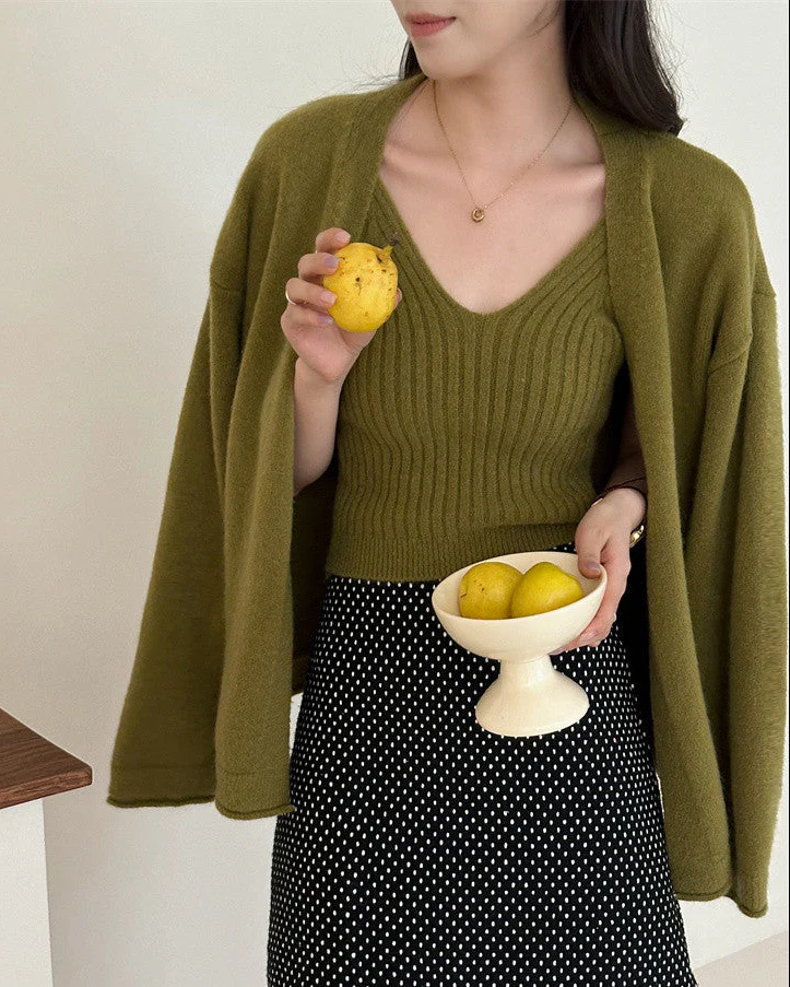 Nixie Statement Woolen Tops with Cape Style Sweater - Image 4