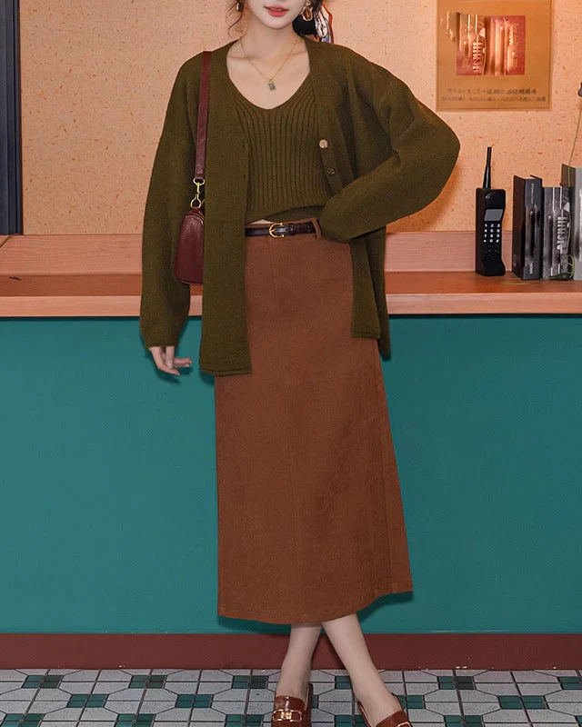 Nixie Statement Woolen Tops with Cape Style Sweater - Image 2