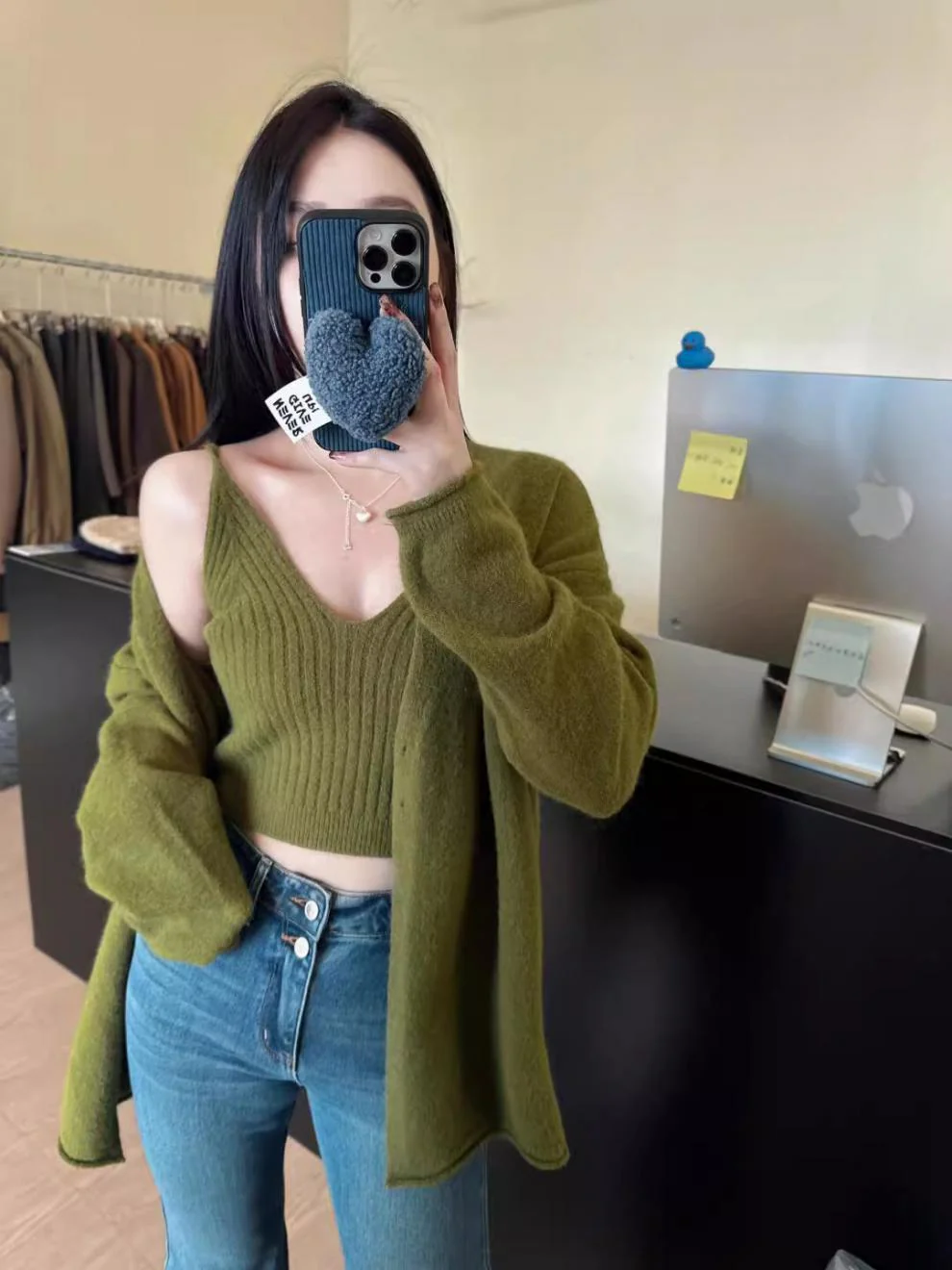 Nixie Statement Woolen Tops with Cape Style Sweater - Image 10