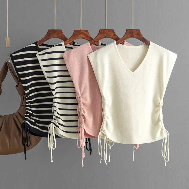Norie Knit Summer Top In Peach - Image 6
