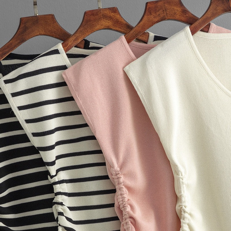 Norie Knit Summer Top In Peach - Image 7