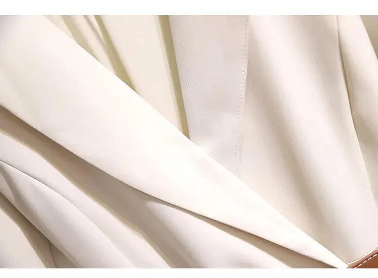 Nova Elegant Pleated Blazer Dress - Image 5