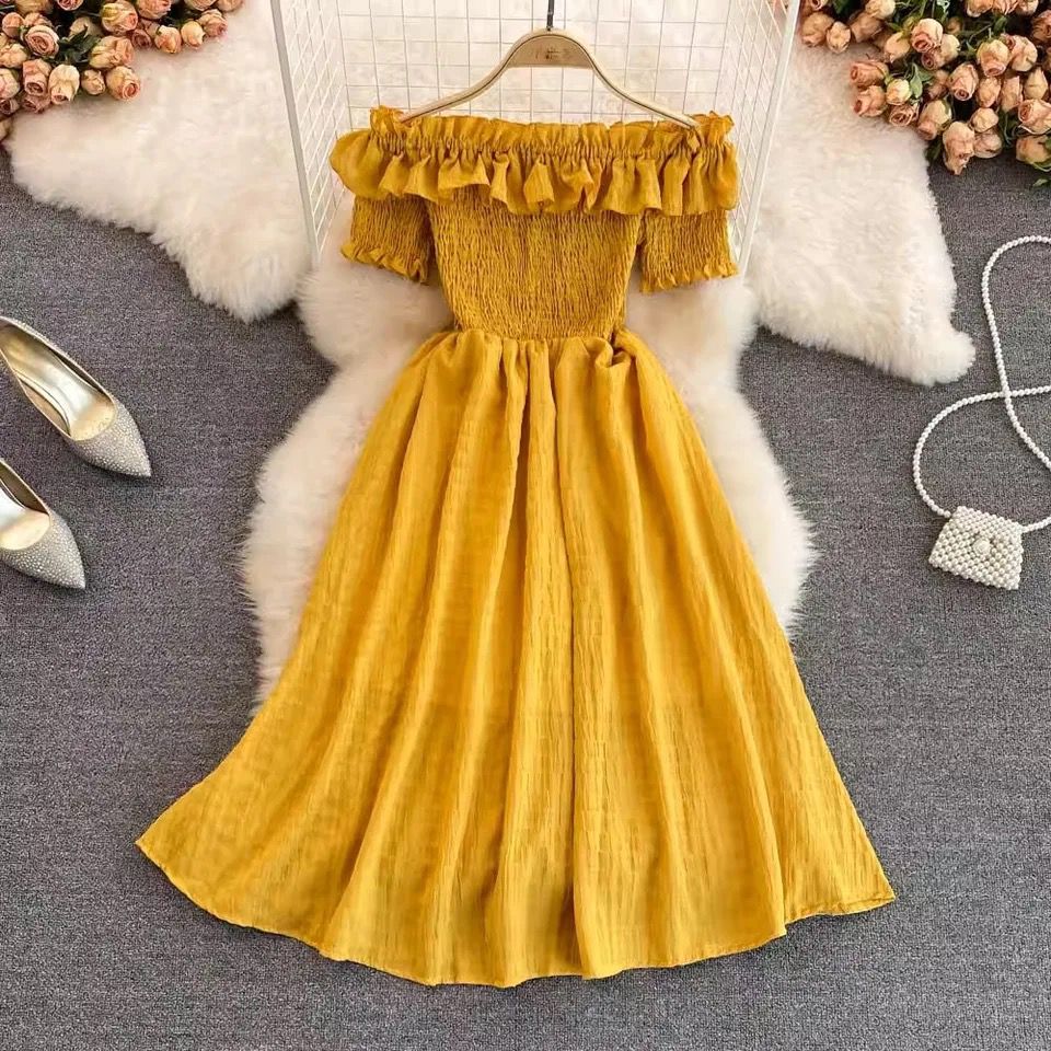 Off Shoulder Florida Dress - Image 9