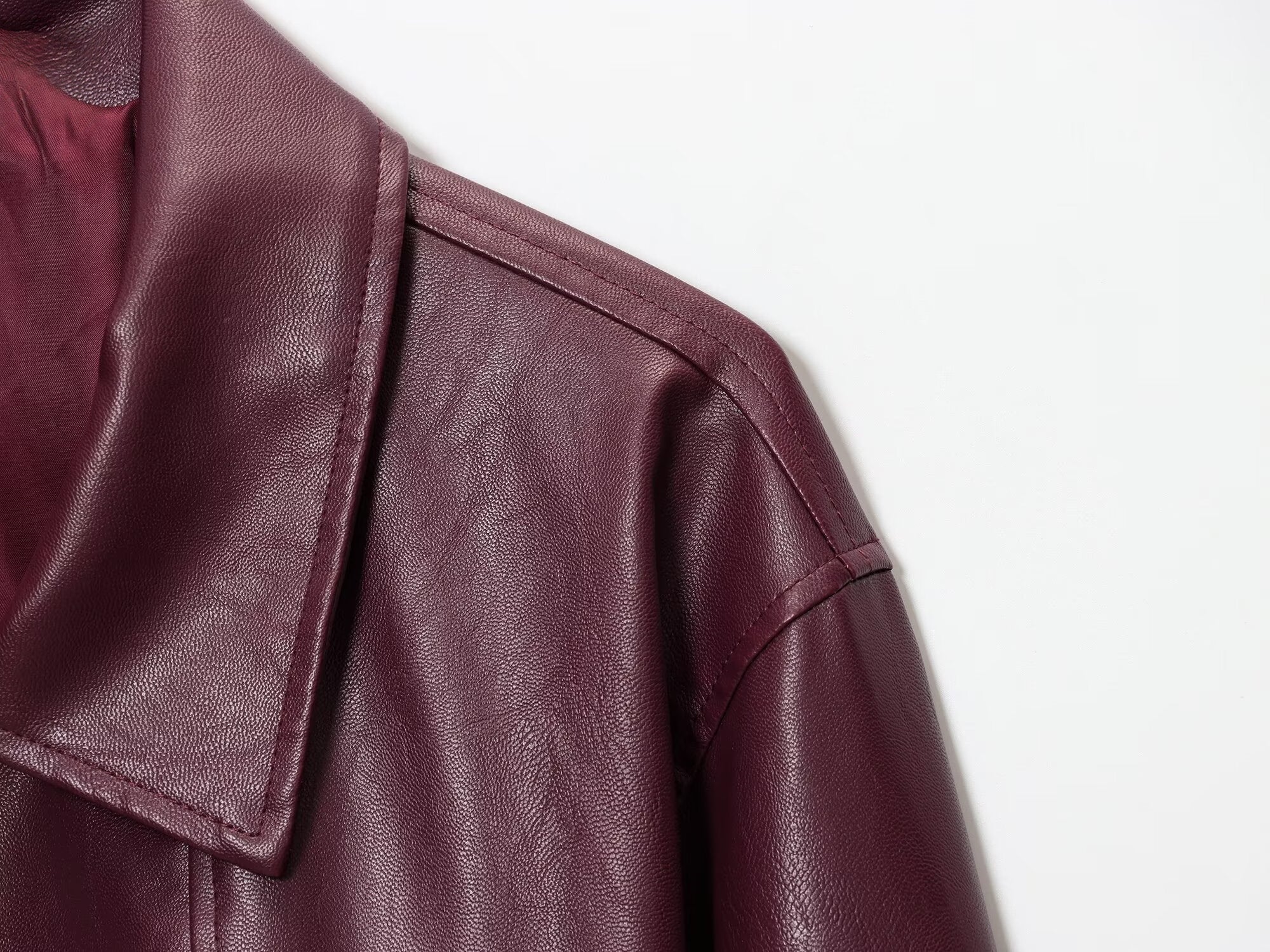 Oksana Premium Leather Jacket - Image 4