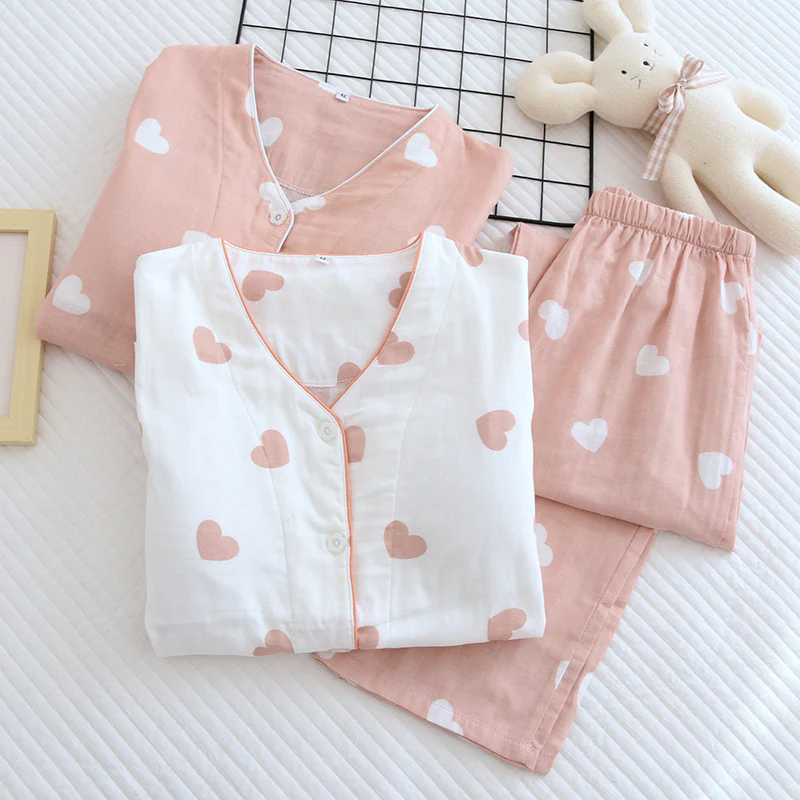Olivia Cotton Padded Nightsuit In White - Image 2