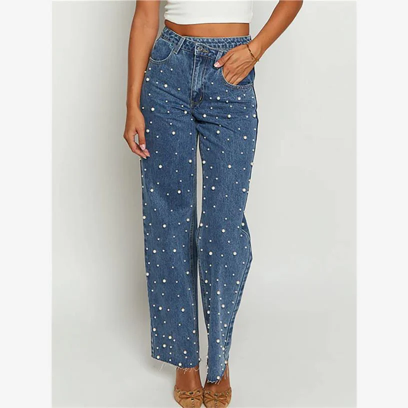 Orca Pearl Denim Jeans In Navy Blue - Image 4