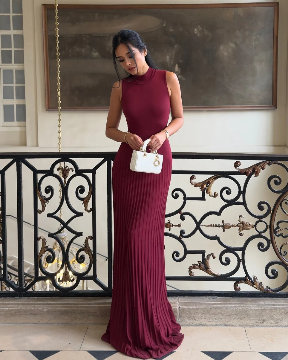 Orelia Knitted Maxi Dress - Image 11