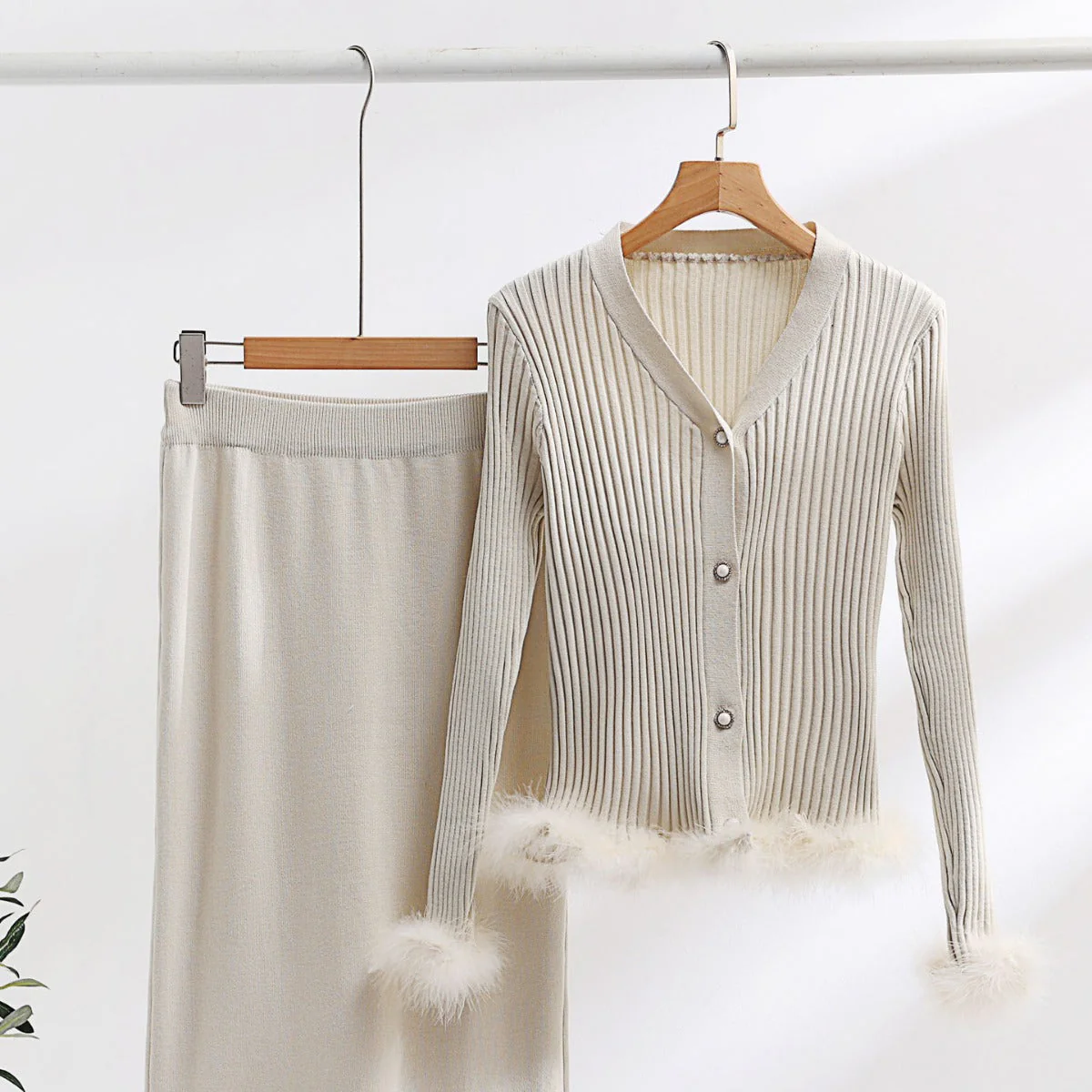 Ornella Fur Coord Skirt Set - Image 5