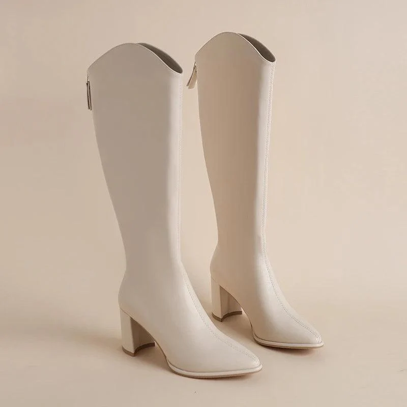 Oslo Knee High Leather Boots - Image 4