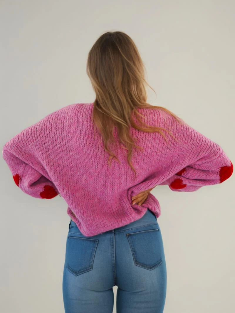 Paola Heart Oversized Cardigan - Image 6