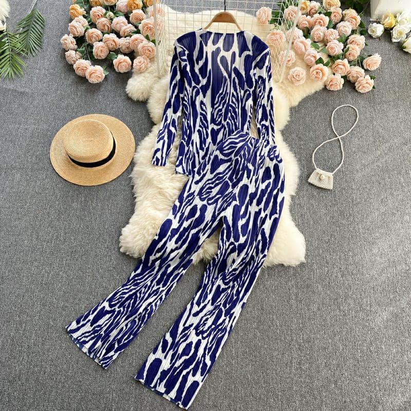 Paros Abstract Coord Set In Blue - Image 2