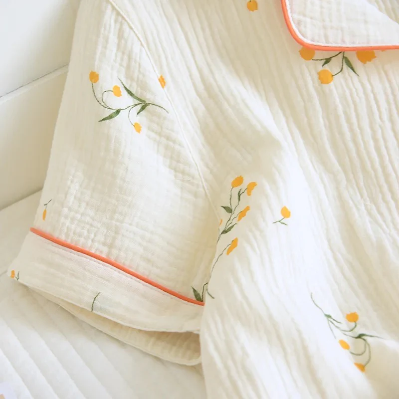 Perry Cotton Nightsuit-Set Of 3 In Beige - Image 3