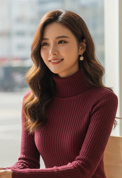 Perry High Neck Knitted Midi Dress - Image 8