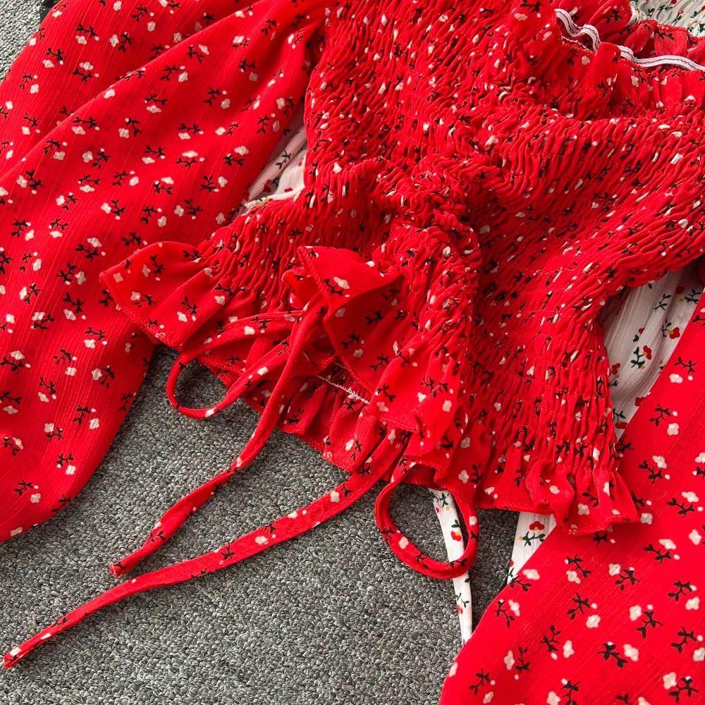 Philly Drawstring Lantern Sleeve Crop Top - Image 6