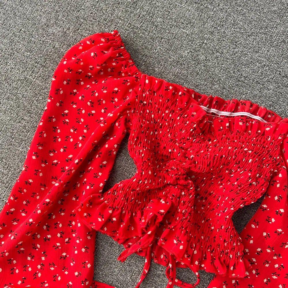 Philly Drawstring Lantern Sleeve Crop Top - Image 7