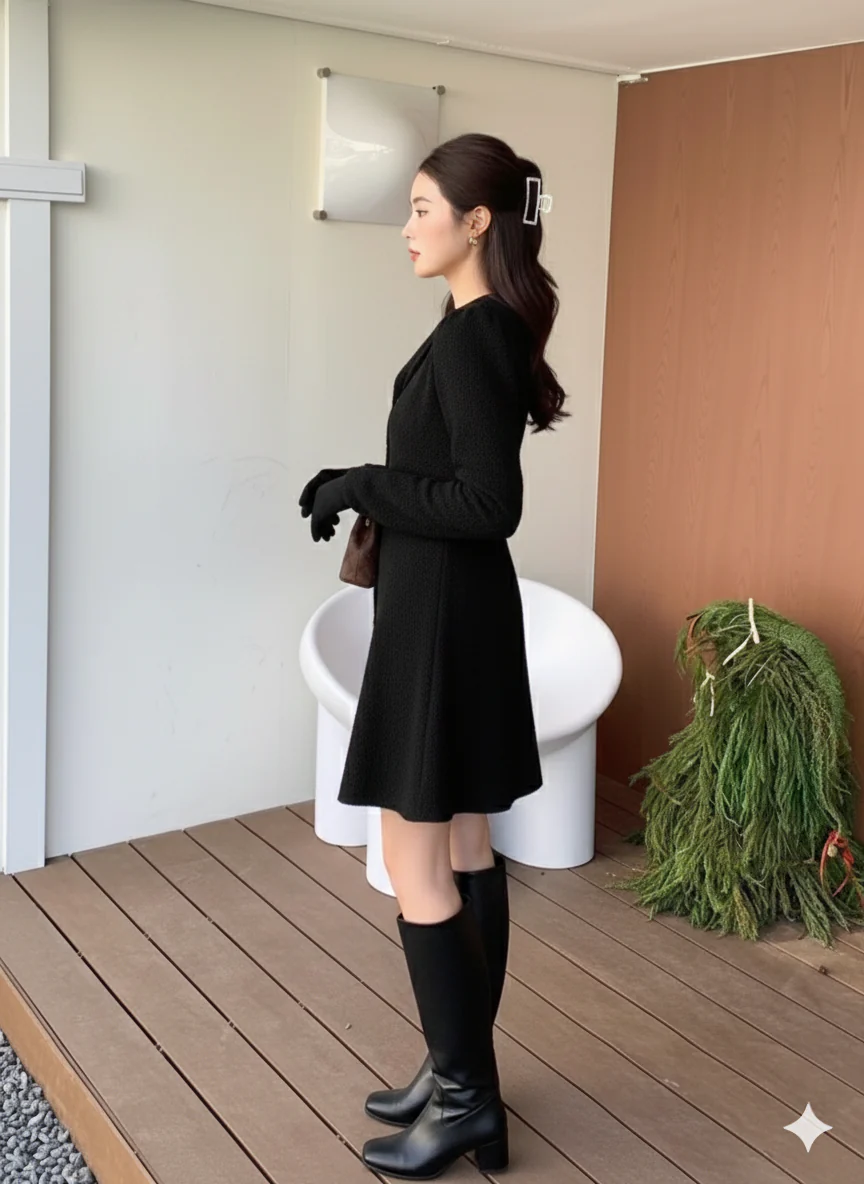 Piera Luxe Mini Dress - Image 6