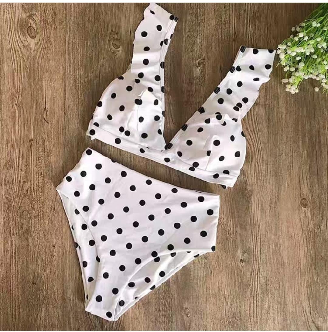 Polka Ruffled Bikinis - Image 4