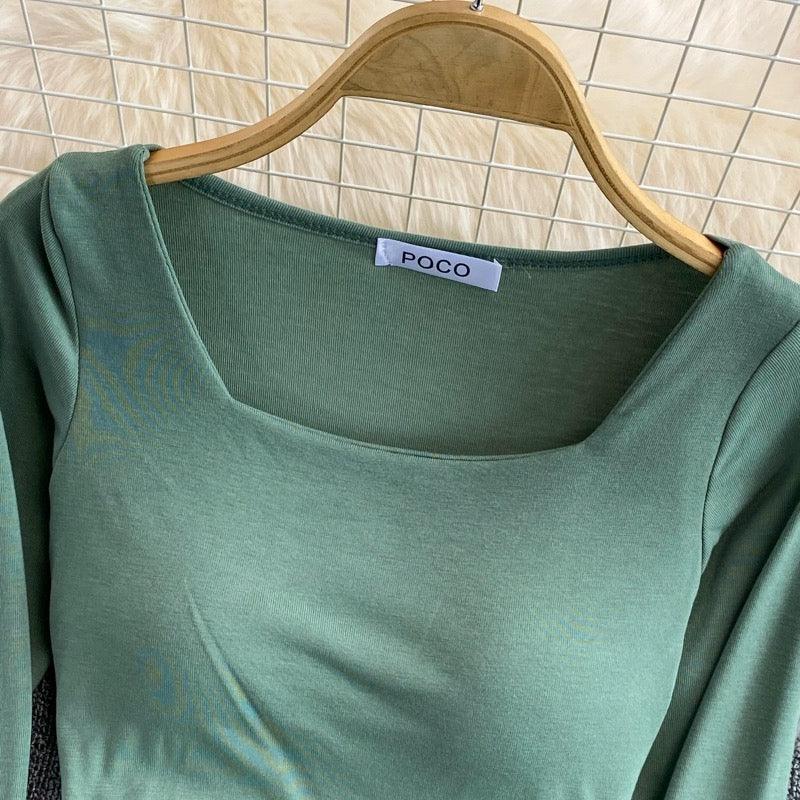 Port Summer Tops with Inbuilt Bra In Green - Image 2