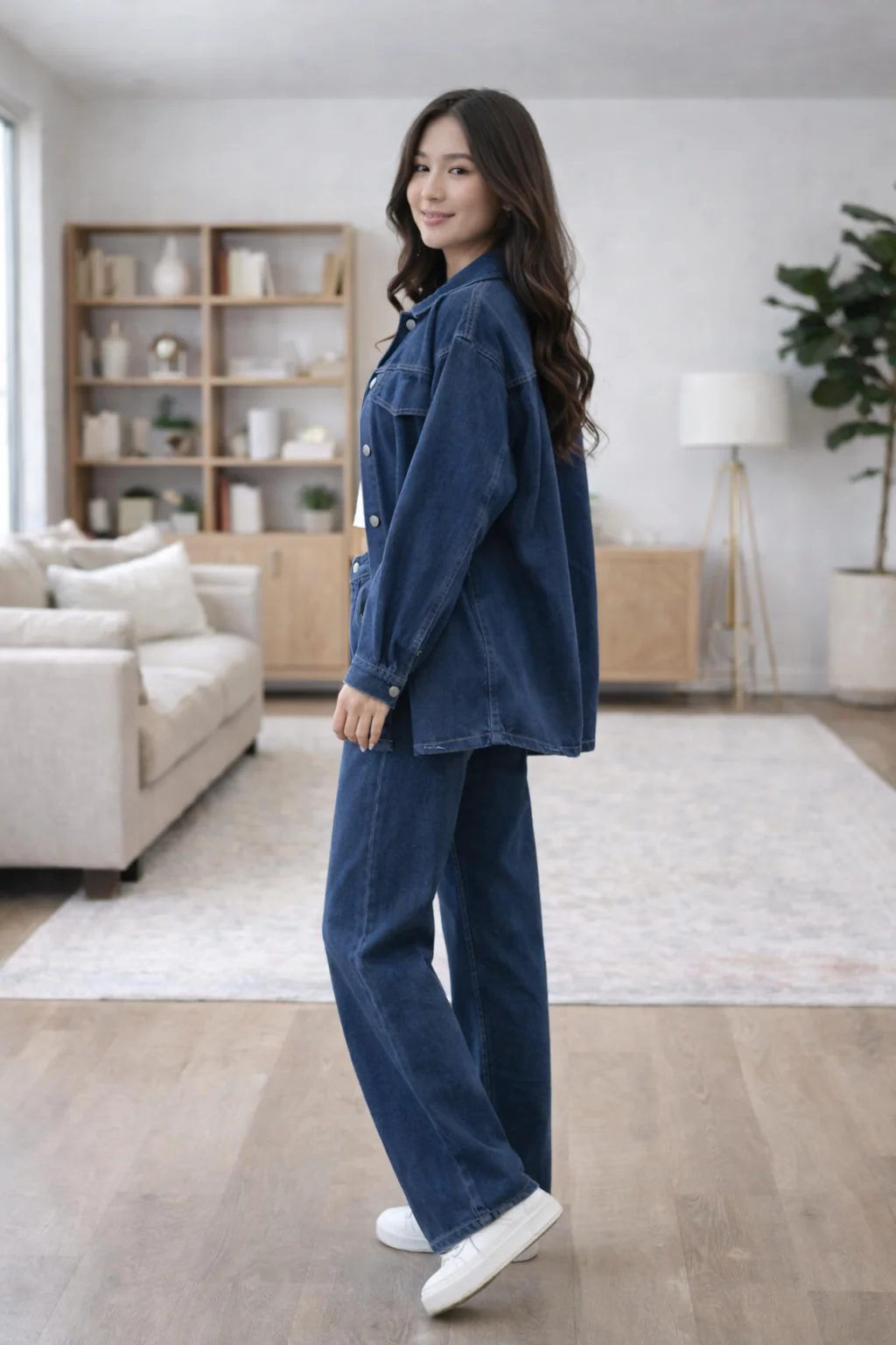 Prisca Luxe Denim Coord Set - Image 2