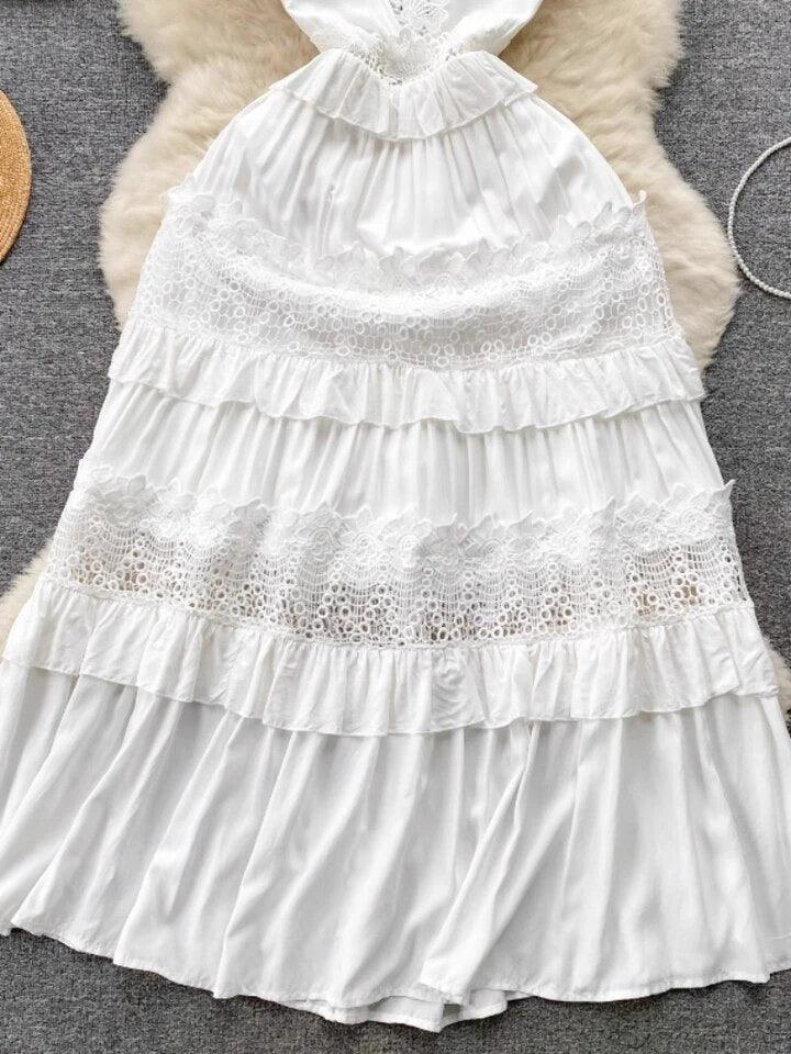 Raina Maxi Dress in White - Image 4