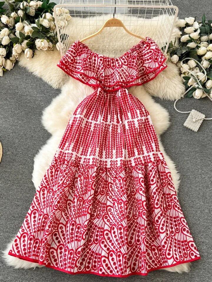 Ravenna Luxe Summer Bardot Dress - Image 4