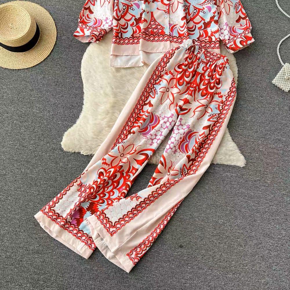 Rayna Abstract Coord Set In Off-White - Image 2