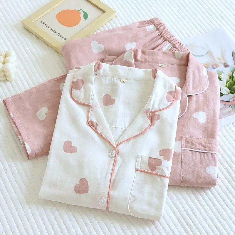 Rebecca Cute Cotton Nightsuits In White - Image 2