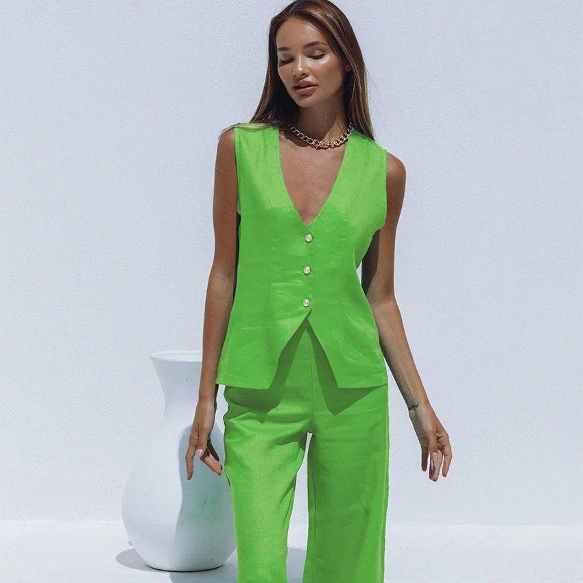Reina Linen Coord Set - Image 2