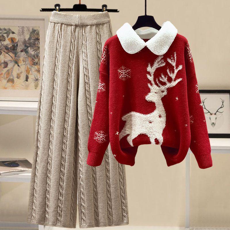Reindeer Woolen Coord Set - Image 3
