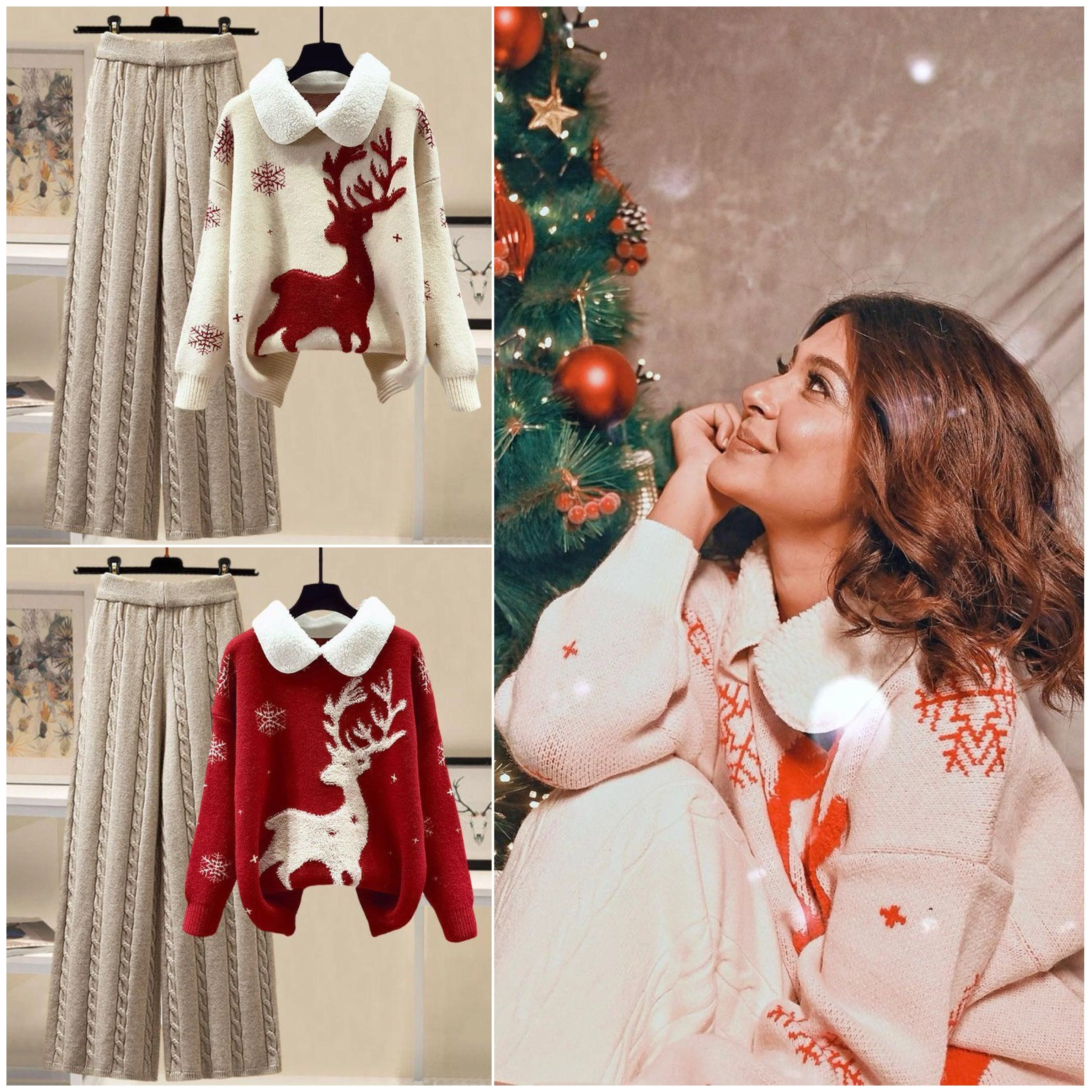 Reindeer Woolen Coord Set - Image 8
