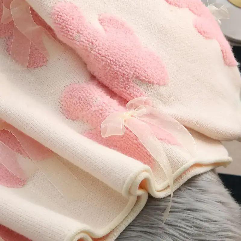 Riven Cute Woolen Sweater In Pink - Image 5