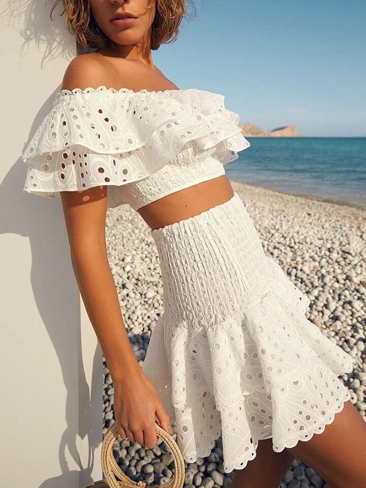 Rome Luxe White Co-ord Set - Image 7