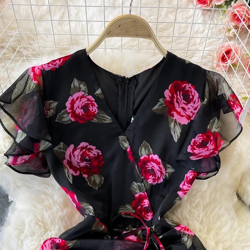 Rosa Luxury Dress In Black - Image 2