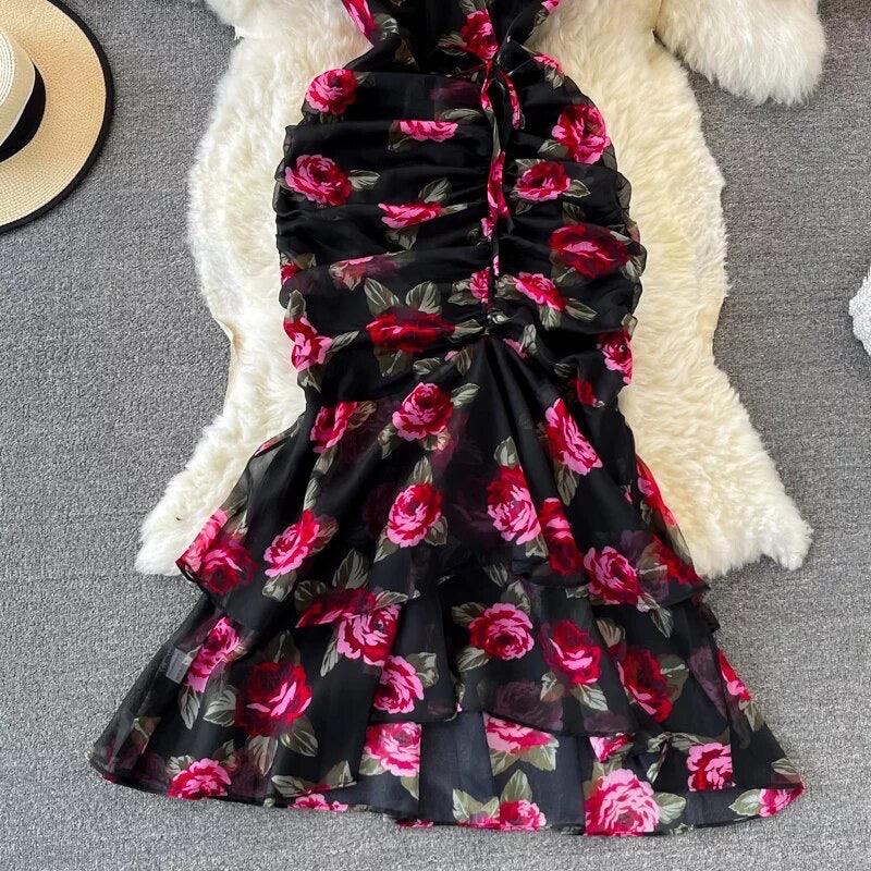 Rosa Luxury Dress In Black - Image 3