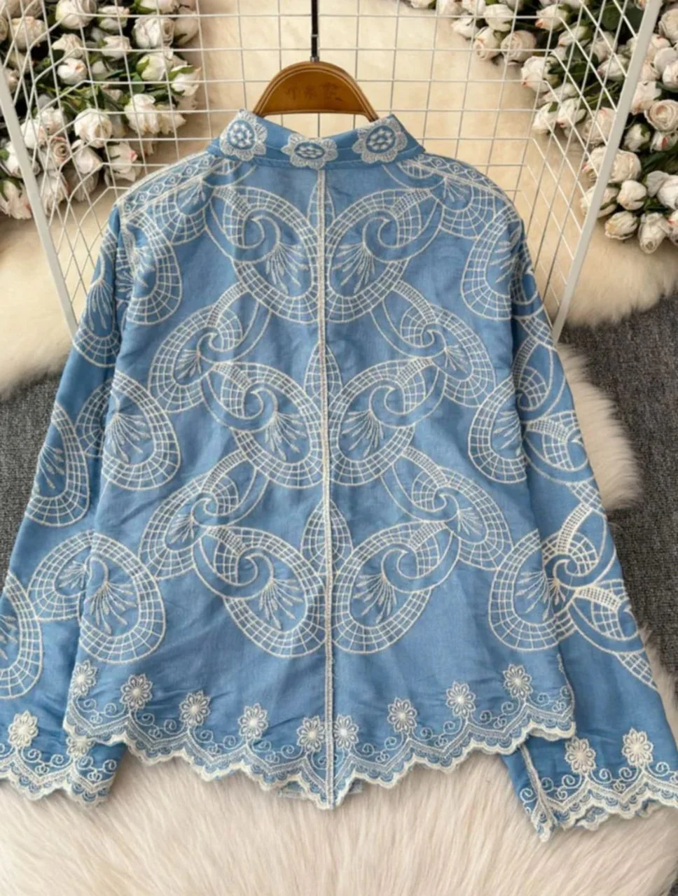 Rosa Premium Embroidered Cotton Shirts - Image 3